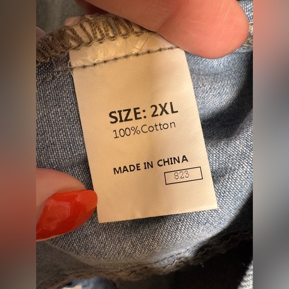 Women's Blue Jean Jacket - Picture 6 of 8